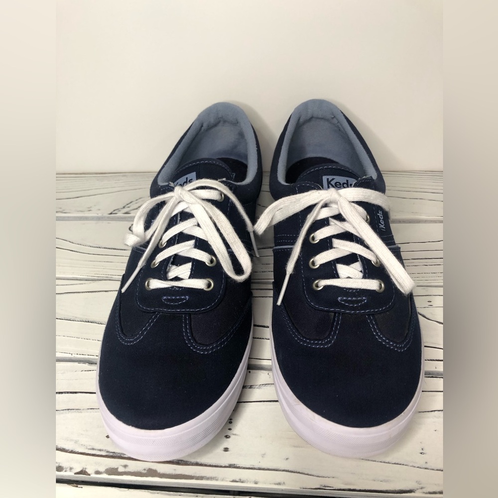 Keds Navy Ortholite Cushioned Comfort Lace Up Sneakers Size 10 - Picture 9 of 9